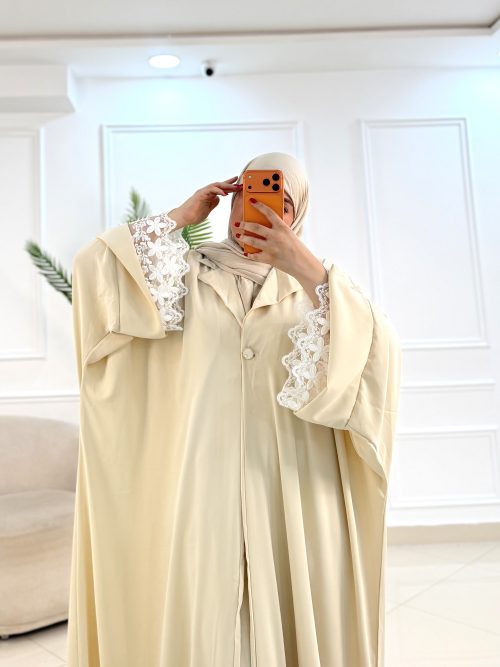 Abaya Dantella(Abaya + Sous_Abaya)